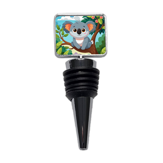 Koala Cute in Tree Wine Bottle Stopper
