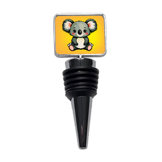 Koala Cute Watercolor Wine Bottle Stopper