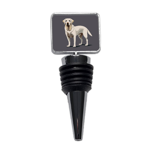 Labrador Retriever Dog Standing Wine Bottle Stopper