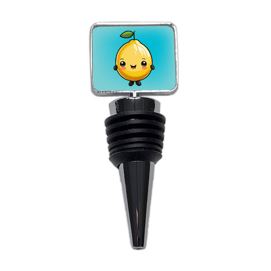 Lemon Cute Chibi Kawaii Wine Bottle Stopper