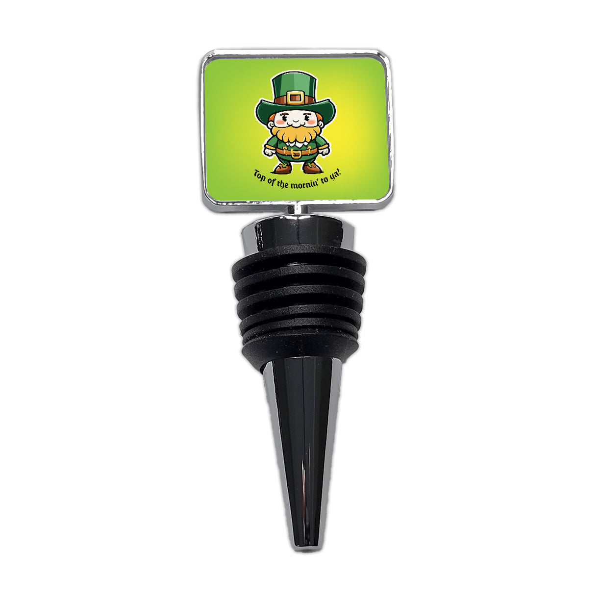 Leprechaun Irish Top of the Morning Funny St Patrick's Day Wine Bottle Stopper