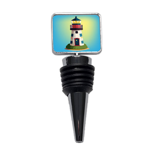 Lighthouse Light House Landmark Ocean Wine Bottle Stopper