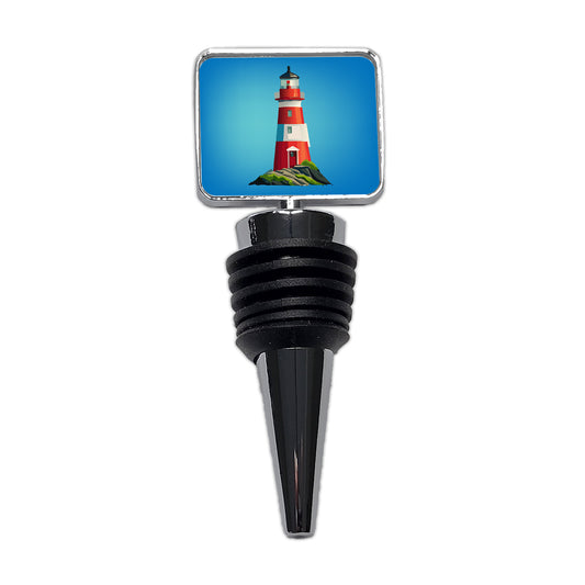 Lighthouse Light House Red White Wine Bottle Stopper