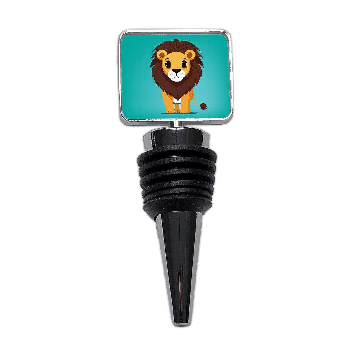 Lion Standing Wine Bottle Stopper