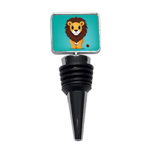 Lion Standing Wine Bottle Stopper