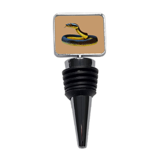 Mamba Snake Coiled Wine Bottle Stopper