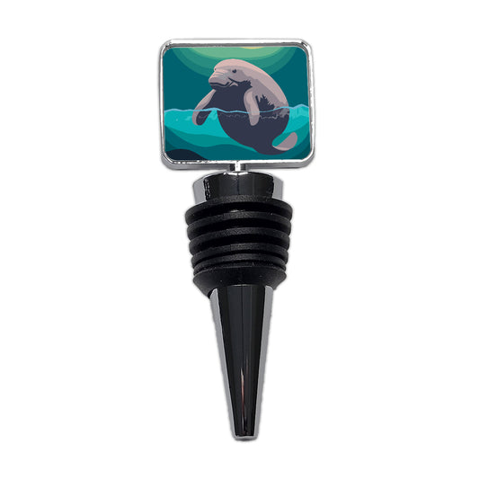 Manatee Ocean Sea Animal Wine Bottle Stopper