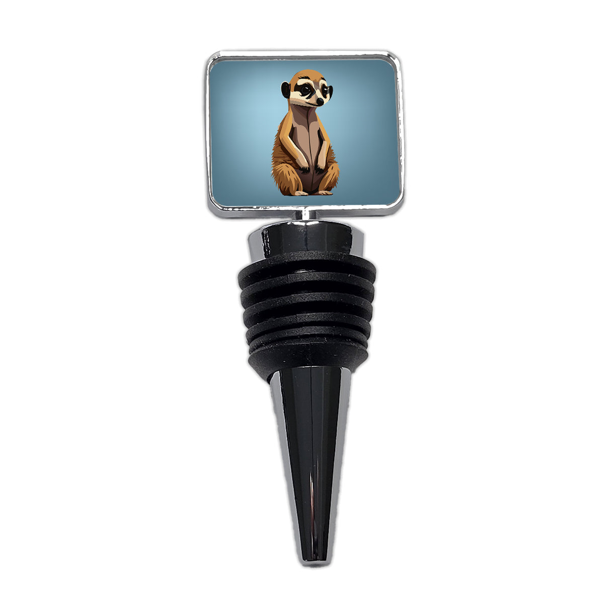 Meerkat Small Mongoose Sitting Wine Bottle Stopper
