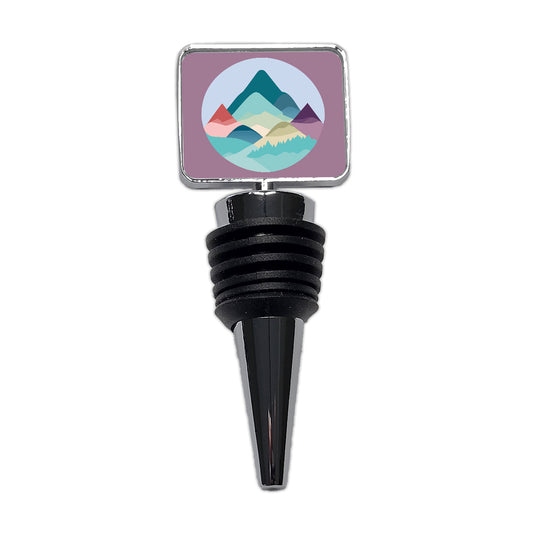 Mountains Pastel Wine Bottle Stopper