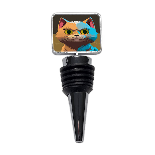 Munchkin Cat Colorful Wine Bottle Stopper