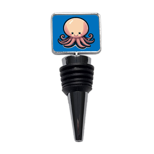 Octopus Smiling Wine Bottle Stopper