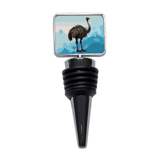 Ostrich Large Bird Standing Wine Bottle Stopper