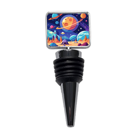 Outer Space Planets Wine Bottle Stopper