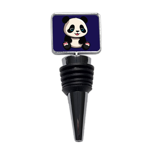 Panda Cute Smiling Wine Bottle Stopper