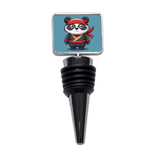 Panda Ninja Wine Bottle Stopper