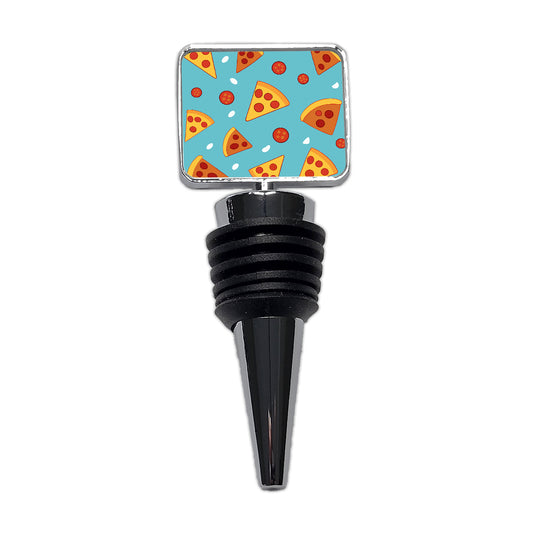 Pepperoni Pizza Scattered Pattern Wine Bottle Stopper