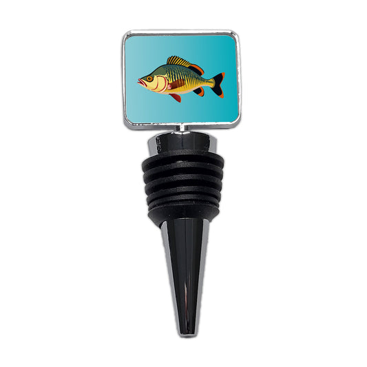 Perch Fish Colorful Fishing Wine Bottle Stopper