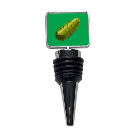 Pickle Green Wine Bottle Stopper