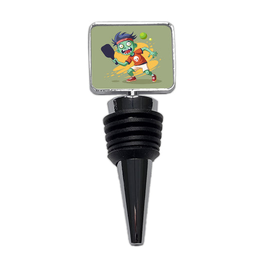 Pickleball Zombie Wine Bottle Stopper