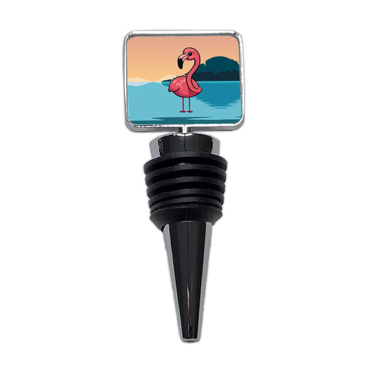 Pink Flamingo Sweet Wine Bottle Stopper