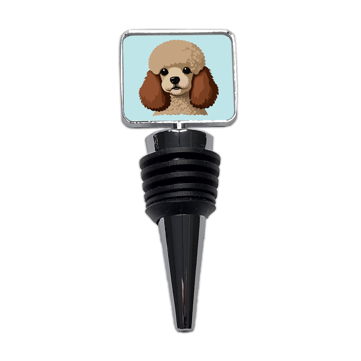 Poodle Head Cute Wine Bottle Stopper