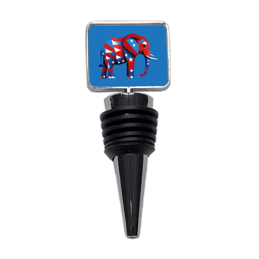 Republican Elephant Patriotic Conservative Vote Wine Bottle Stopper