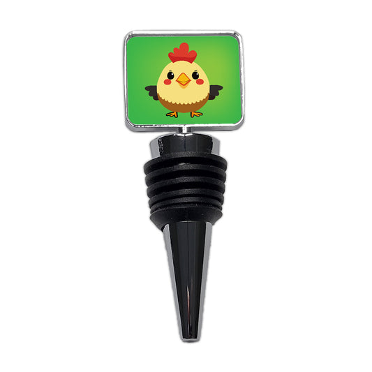 Rooster Chicken Sweet Baby Wine Bottle Stopper