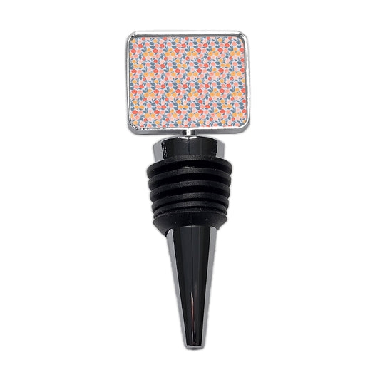 Roses Floral Flowers Muted Pattern Wine Bottle Stopper