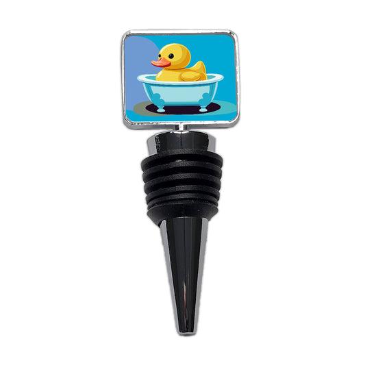 Rubber Ducky Duck Cute Wine Bottle Stopper
