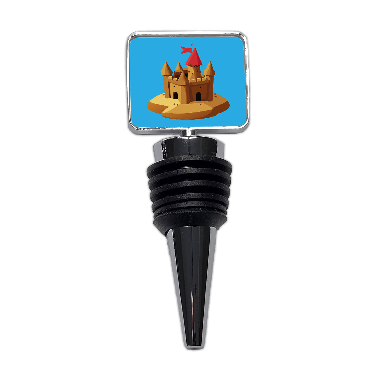 Sand Castle Beach Wine Bottle Stopper