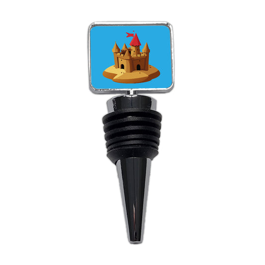 Sand Castle Beach Wine Bottle Stopper