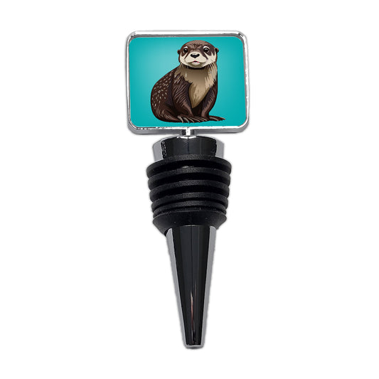 Sea Otter Cute Ocean Animal Wine Bottle Stopper