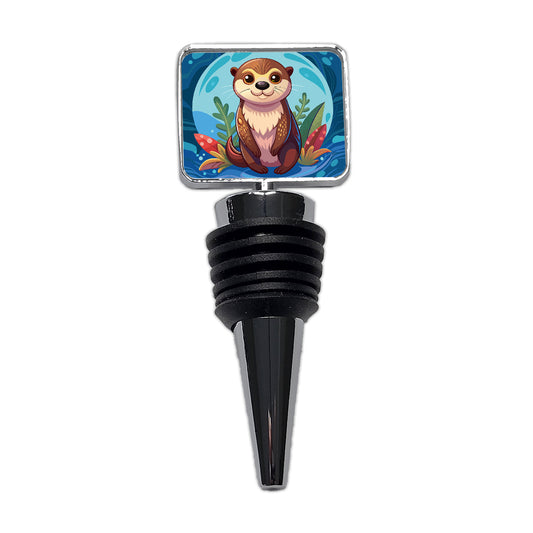 Sea Otter Cute Wine Bottle Stopper