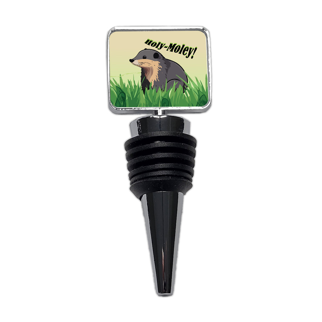 Shrew Mole Holy Moley Funny Animal Wine Bottle Stopper