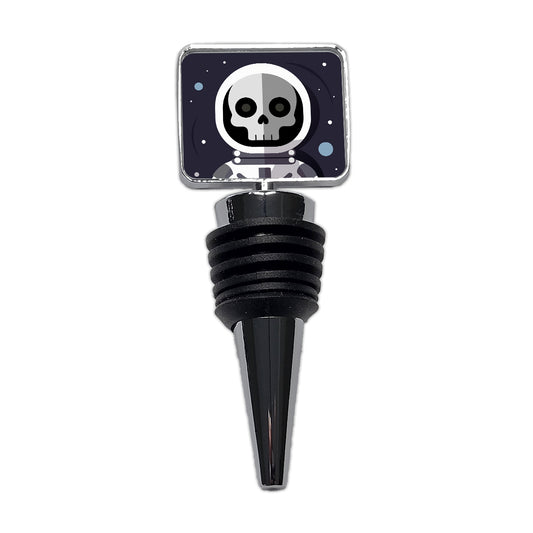 Skeleton in Space Suit Astronaut Wine Bottle Stopper