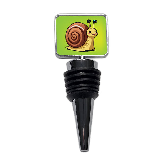 Snail Smiling Wine Bottle Stopper