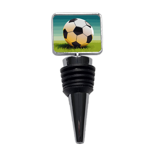 Soccer Ball Sport Wine Bottle Stopper