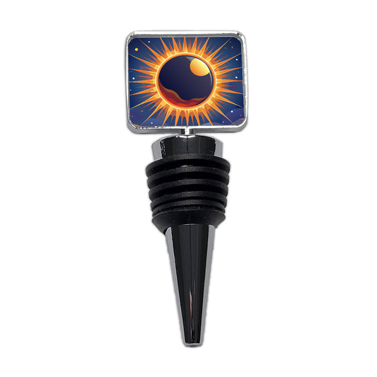 Solar Eclipse Sun Wine Bottle Stopper