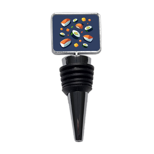Sushi Food Scattered Wine Bottle Stopper