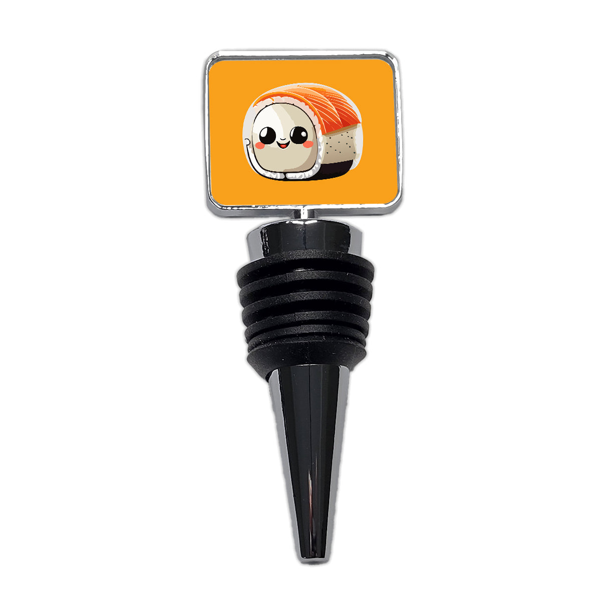 Sushi Roll Cute Chibi Kawaii Funny Food Wine Bottle Stopper