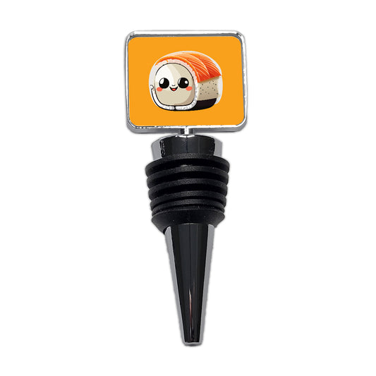 Sushi Roll Cute Chibi Kawaii Funny Food Wine Bottle Stopper