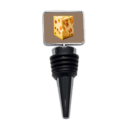 Swiss Cheese Wine Bottle Stopper