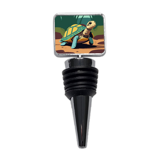 Turtle in the Wild Wine Bottle Stopper