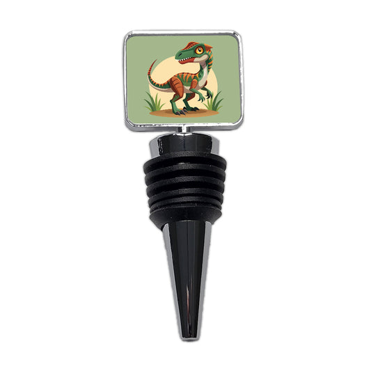 Velociraptor Dinosaur Wine Bottle Stopper