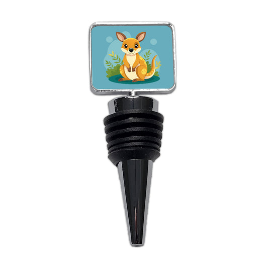 Wallaby Small Kangaroo Cute Australian Animal Wine Bottle Stopper