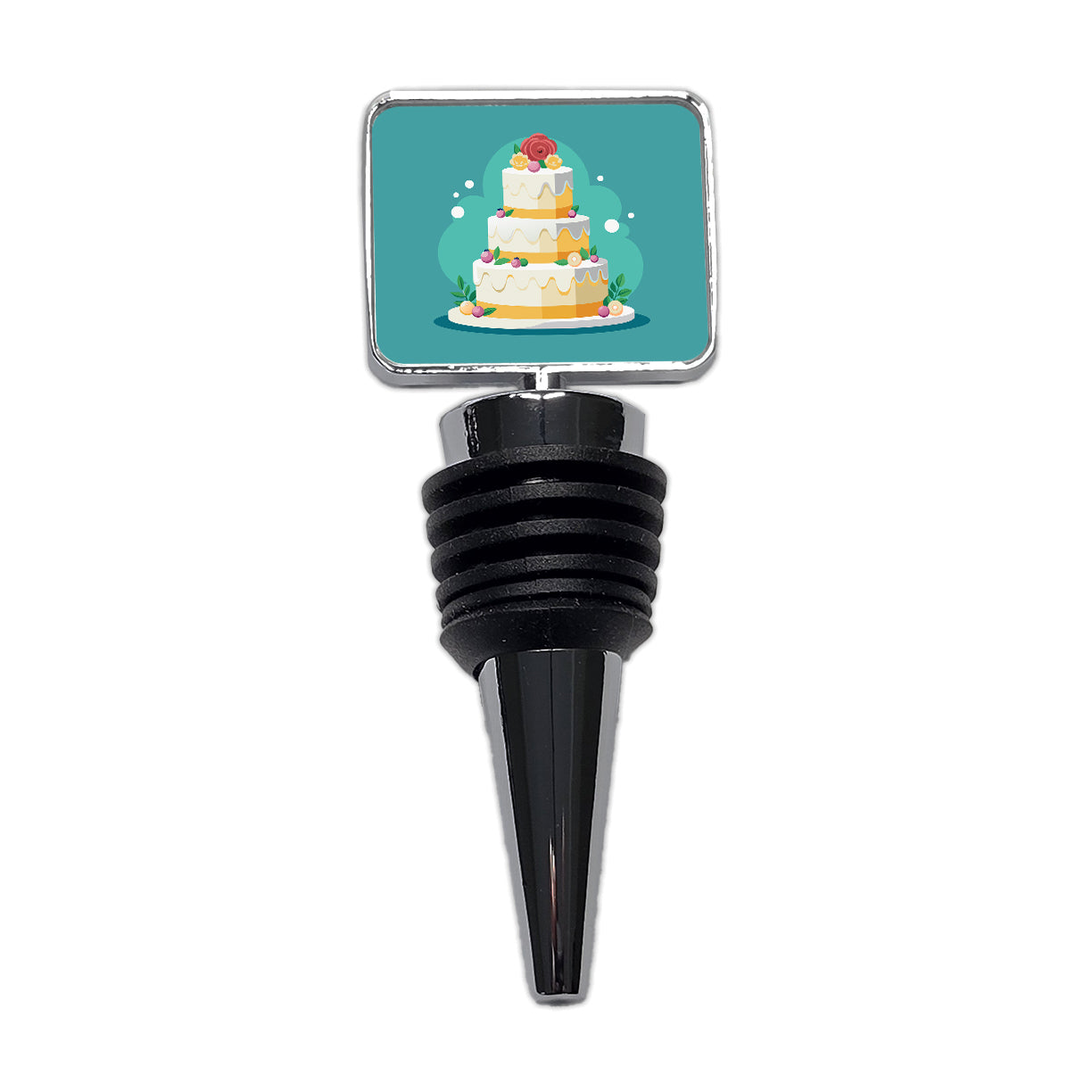 Wedding Cake Marriage Love Anniversary Wine Bottle Stopper
