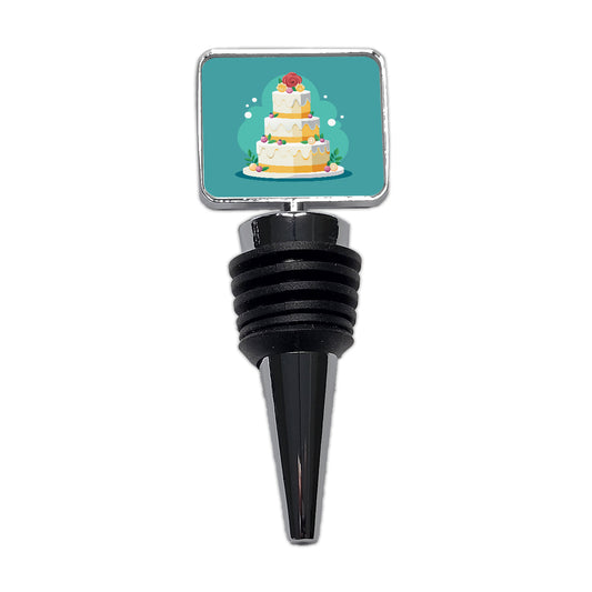 Wedding Cake Marriage Love Anniversary Wine Bottle Stopper