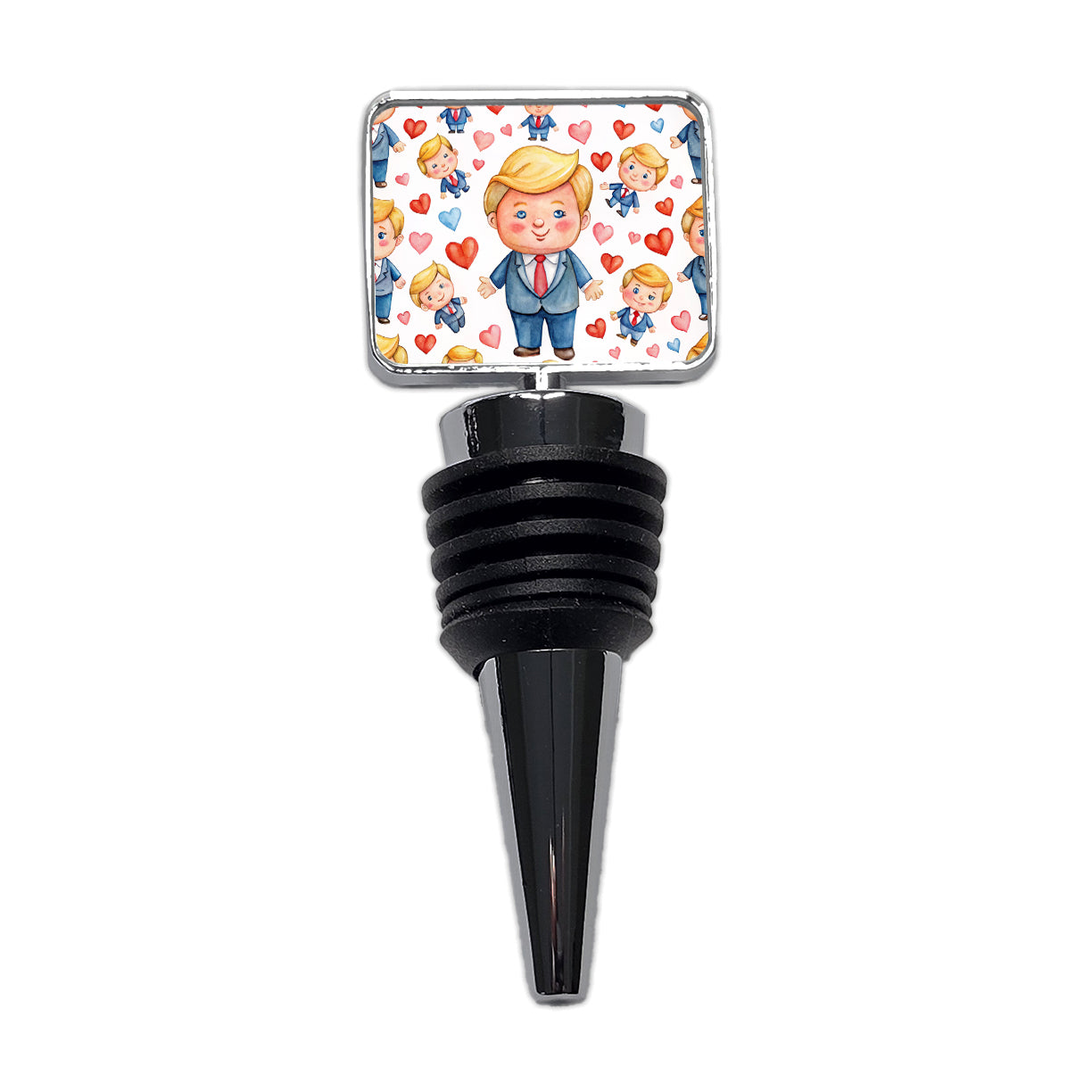 Cute Donald Trumps Hearts Wine Bottle Stopper