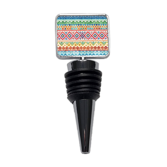 Fair Isle Knitting Sweater Wine Bottle Stopper