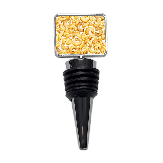 Macaroni Noodles Pasta Watercolor Wine Bottle Stopper